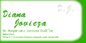 diana jovicza business card